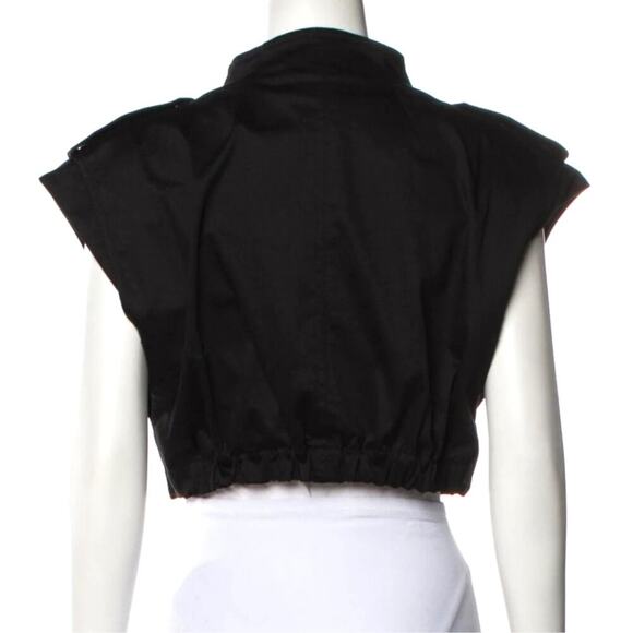 Carolina Herrera Zip-up Cropped Cargo Vest - Picture 4 of 10